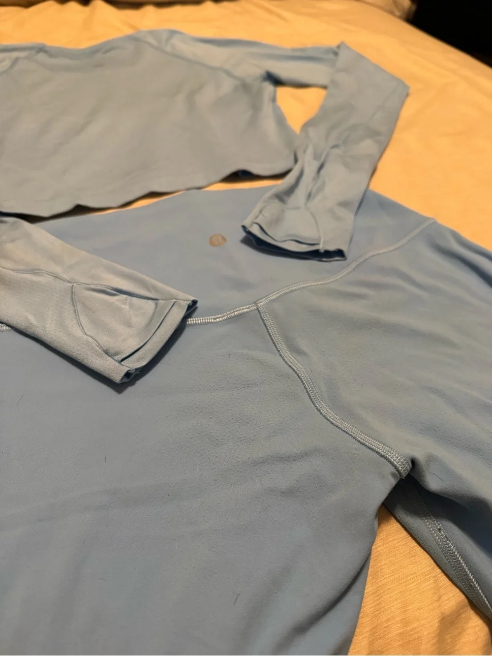 lululemon athletica Aero Blue matching long sleeve align short Set